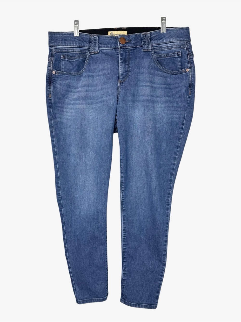 Democracy "Ab" technology Mid-Rise Ankle Skinny Jeans 16W tummy control stretchy